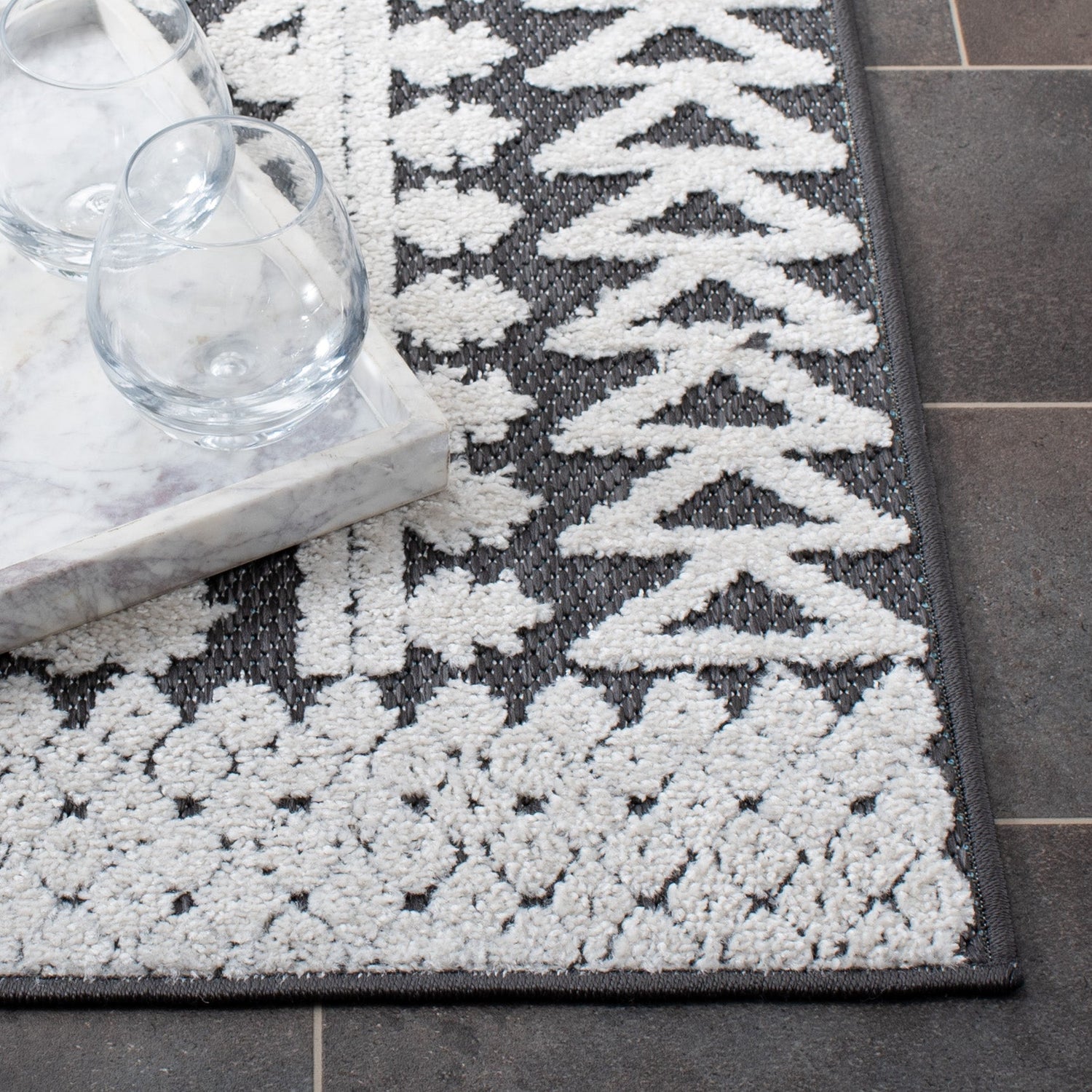 Safavieh Cabana Cbn658A Ivory/Grey Rug - Safavieh - cbn658a - 3