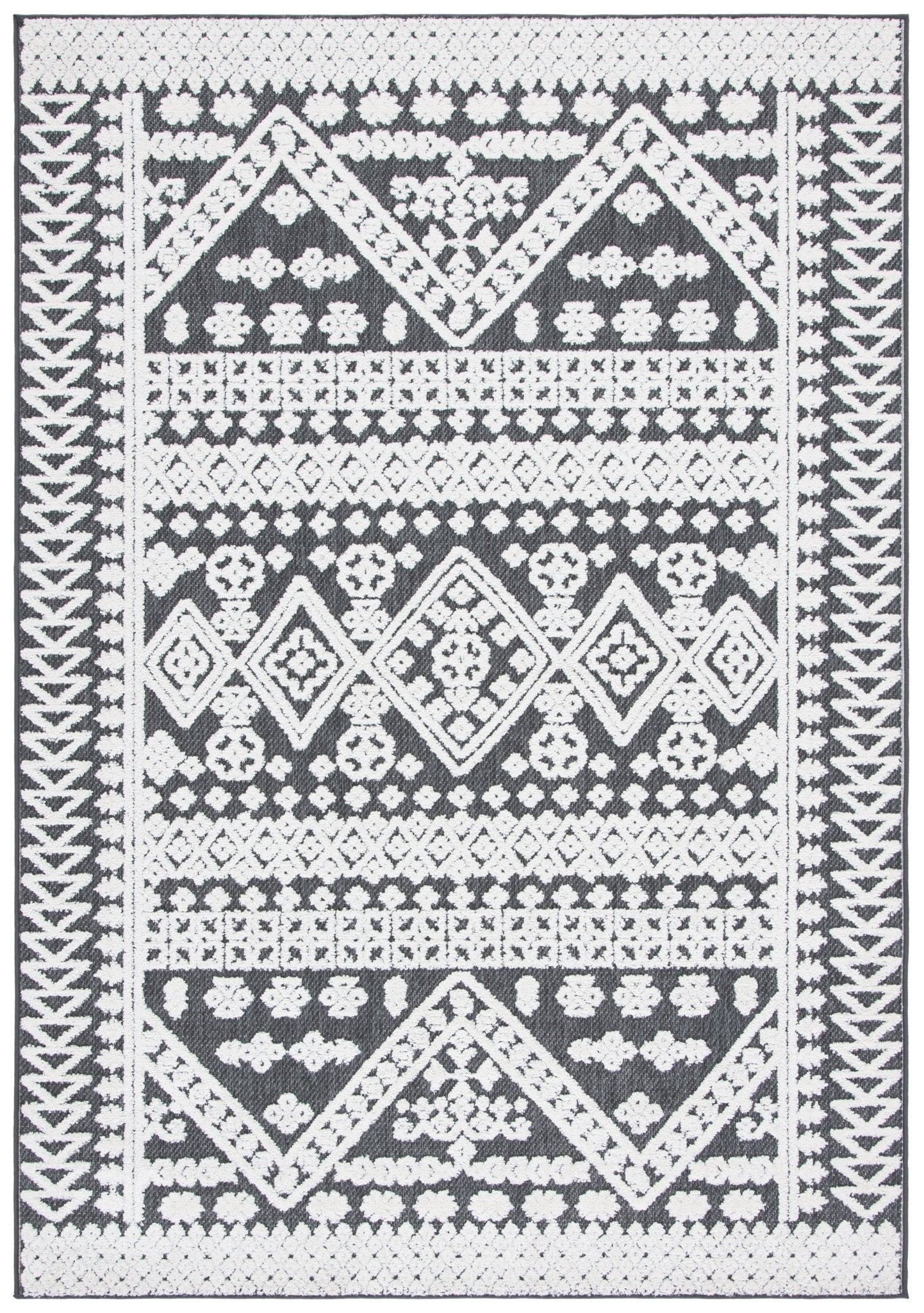 Safavieh Cabana Cbn658A Ivory/Grey Rug - Safavieh - cbn658a - 3