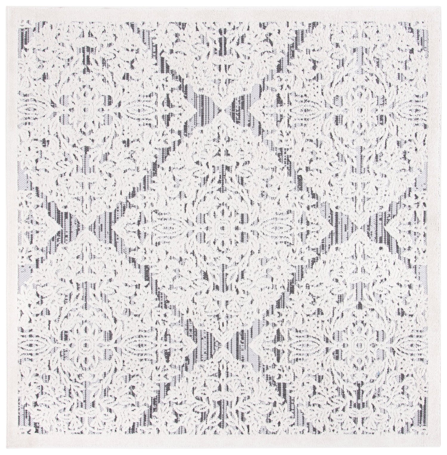 Safavieh Cabana Cbn660A Ivory/Grey Rug - Safavieh - cbn660a - 7sq