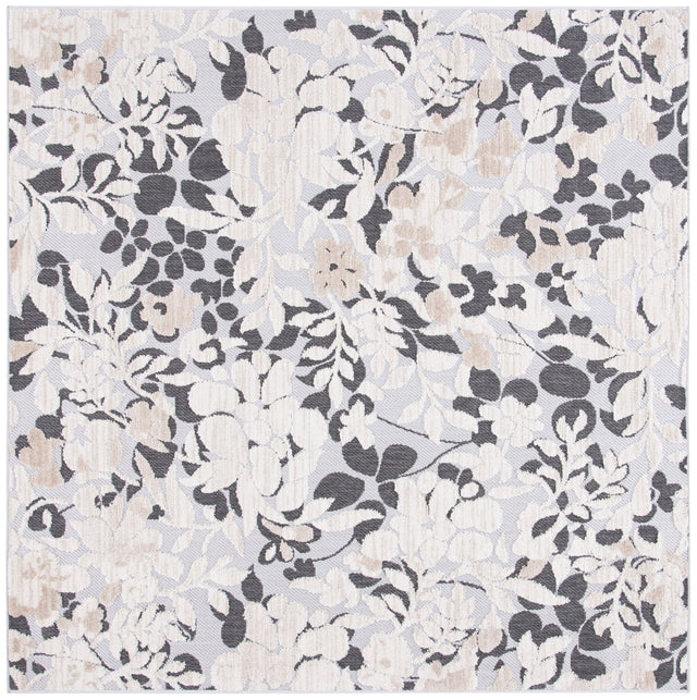 Safavieh Cabana Cbn672A Ivory/Charcoal Rug - Safavieh - cbn672a - 7sq