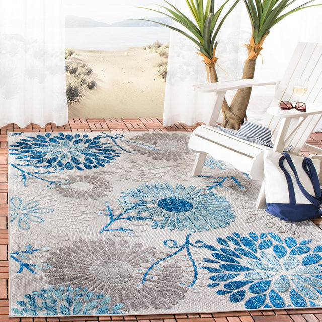 Safavieh Cabana Cbn832F Grey/Blue Rug - Safavieh - cbn832f - 3
