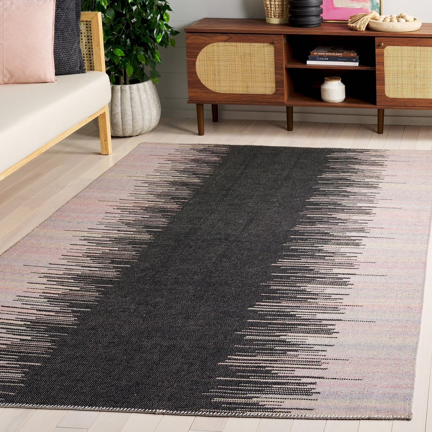Safavieh Cabo Cab354C Beige/Black Rug - Safavieh - cab354c - 4