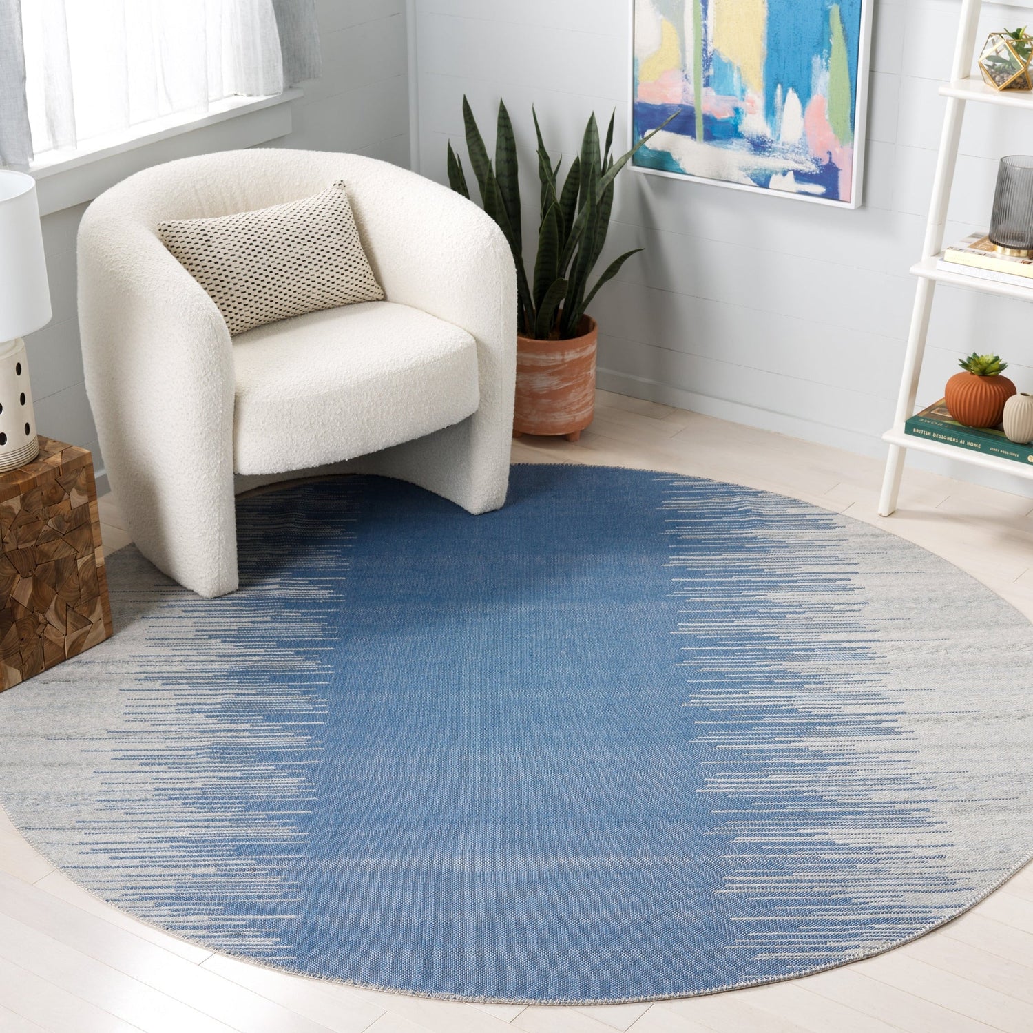Safavieh Cabo Cab354D Beige/Blue Rug - Safavieh - cab354d - 7r