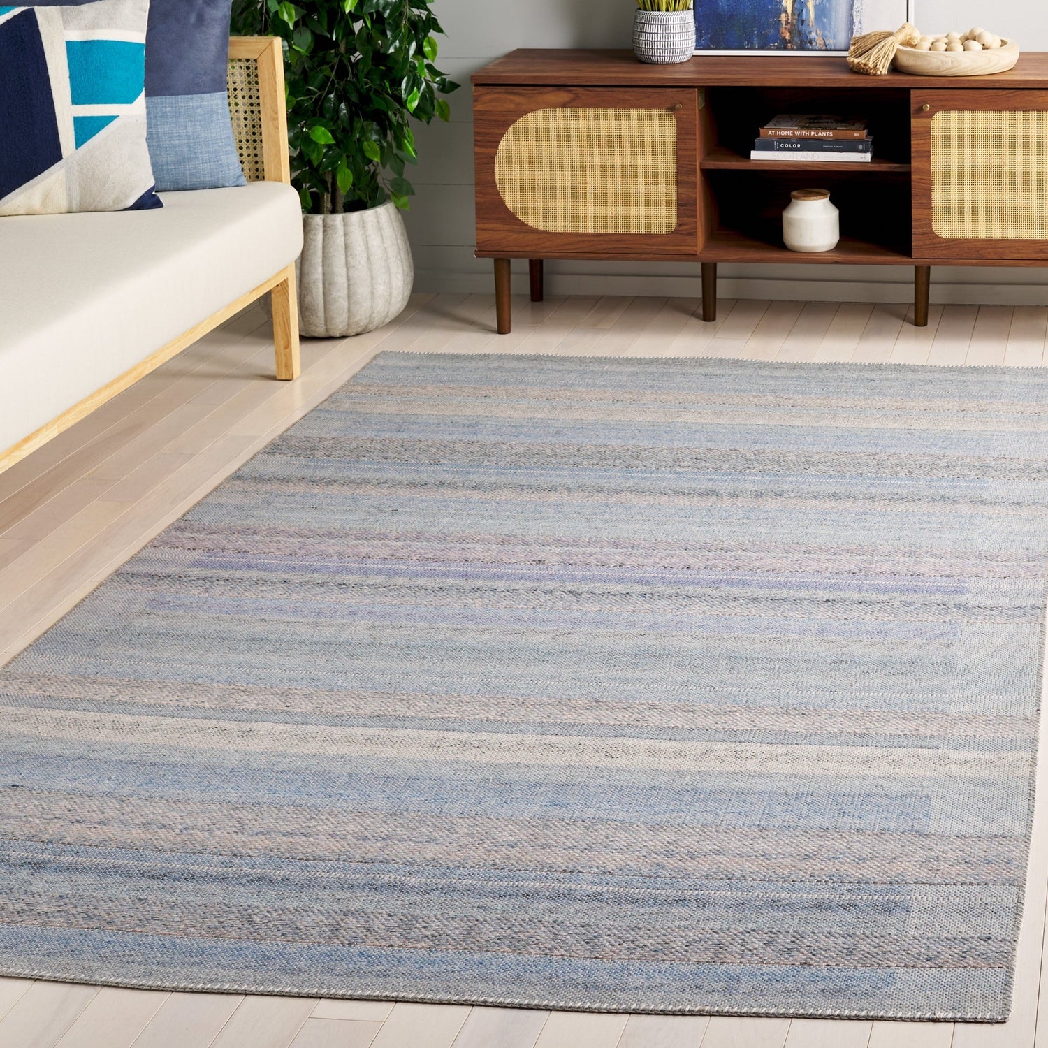 Safavieh Cabo Cab356D Beige/Blue Rug - Safavieh - cab356d - 4