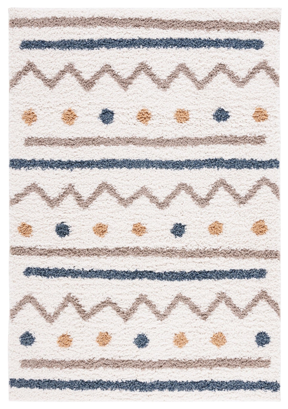 Safavieh Calico Shag Clc106A Ivory/Taupe Rug - Safavieh - clc106a - 4
