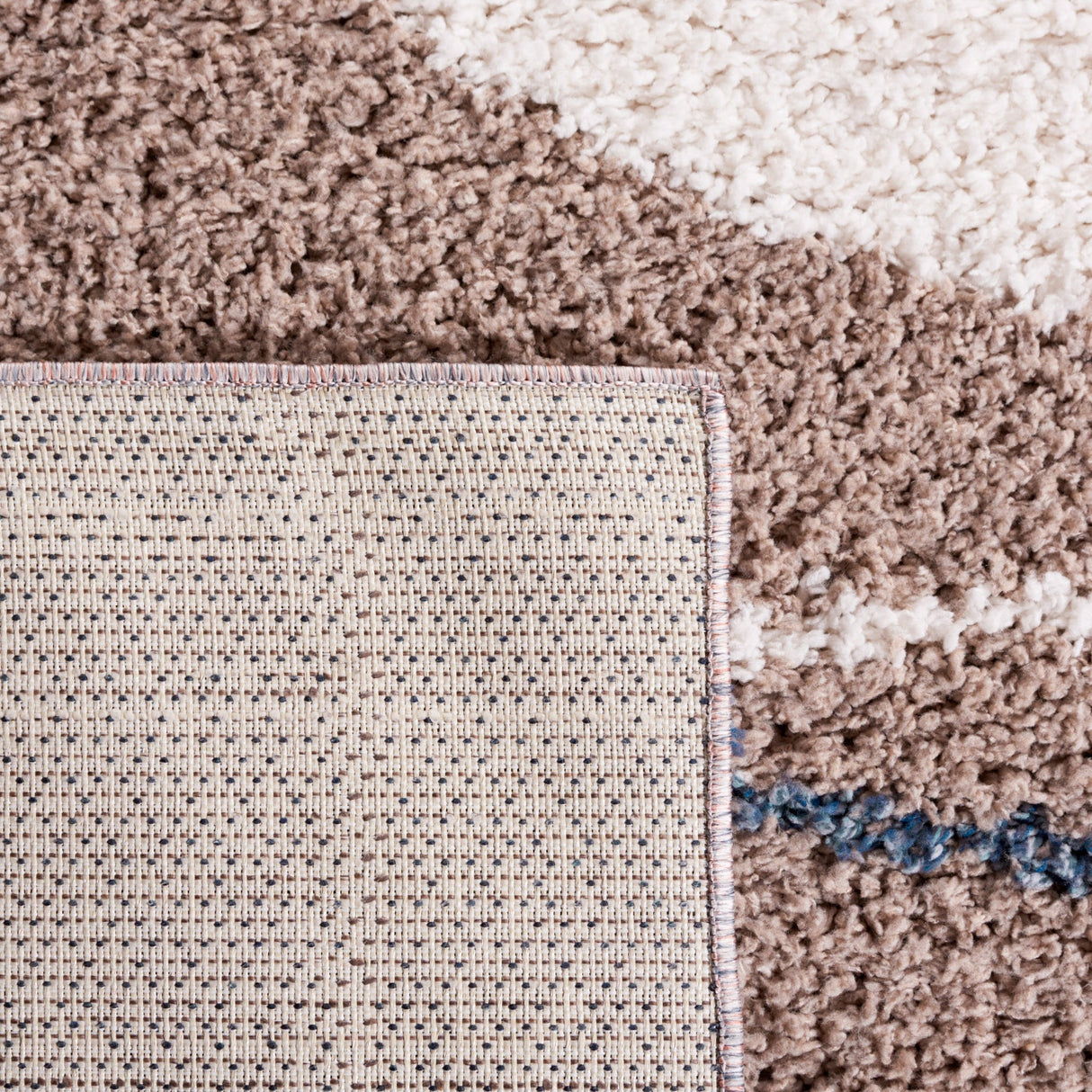 Safavieh Calico Shag Clc108E Taupe/Blue Rug - Safavieh - clc108e - 28