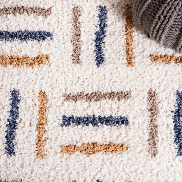 Safavieh Calico Shag Clc112A Ivory/Gold Rug - Safavieh - clc112a - 28