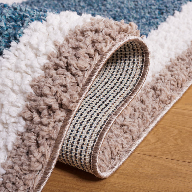 Safavieh Calico Shag Clc114A Ivory/Blue Rug - Safavieh - clc114a - 28