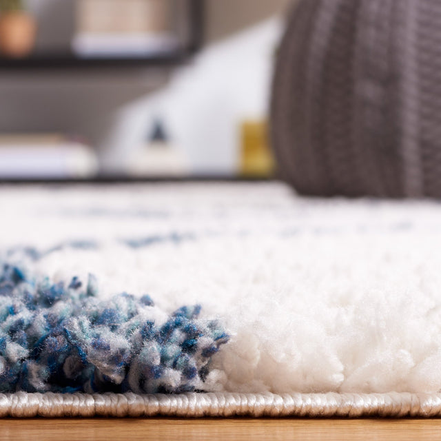 Safavieh Calico Shag Clc118A Ivory/Blue Rug - Safavieh - clc118a - 28