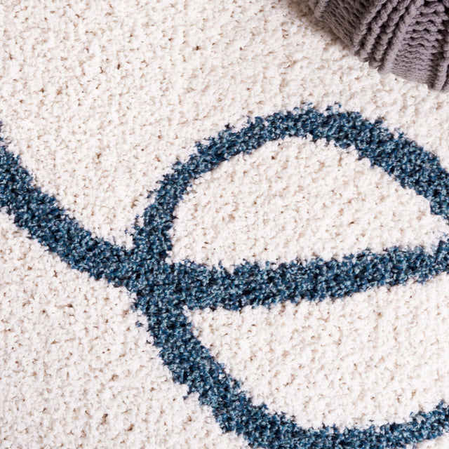 Safavieh Calico Shag Clc118A Ivory/Blue Rug - Safavieh - clc118a - 28