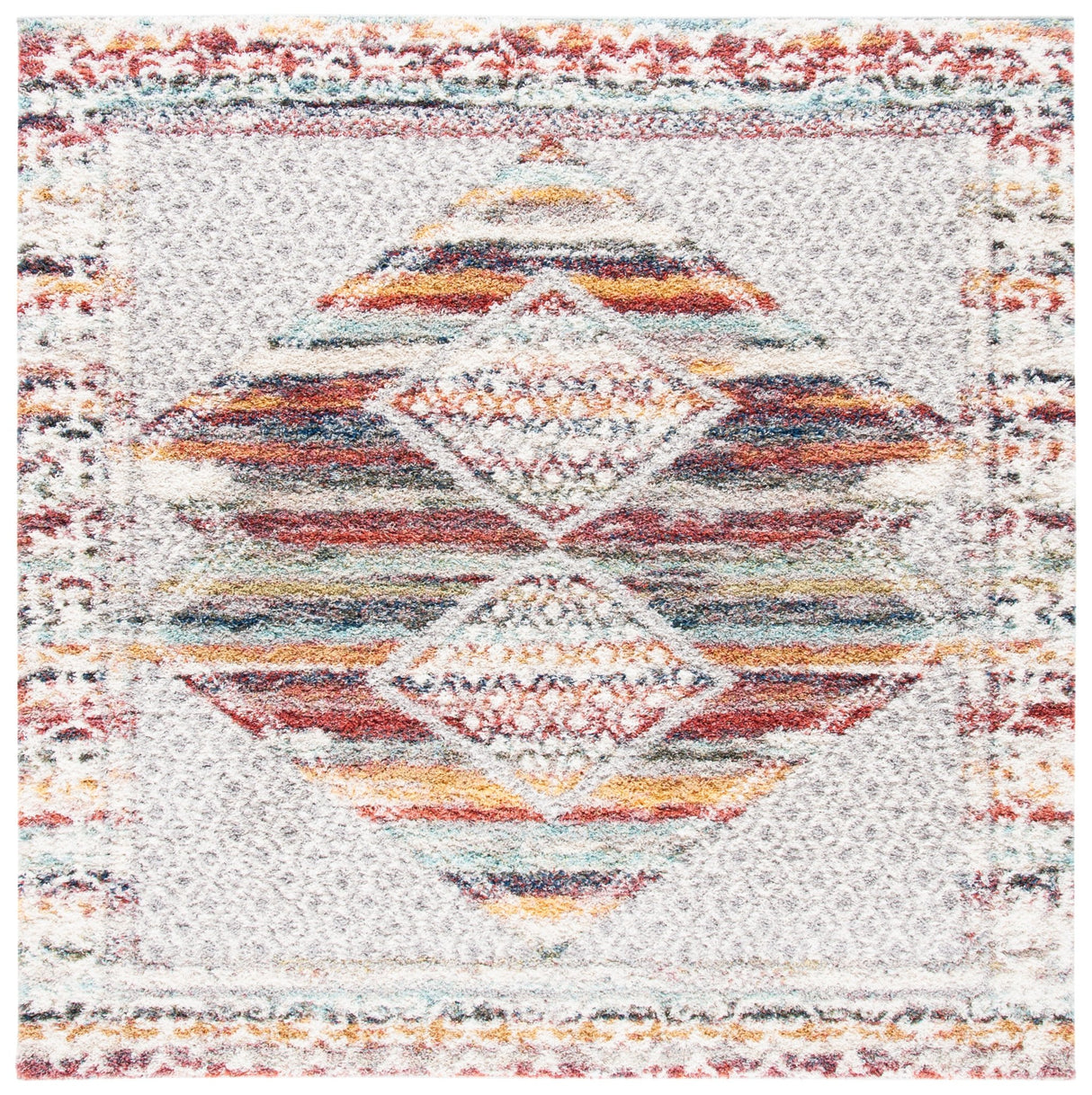 Safavieh Calista Cal136A Ivory/Rust Rugs - Safavieh - cal136a - 7sq