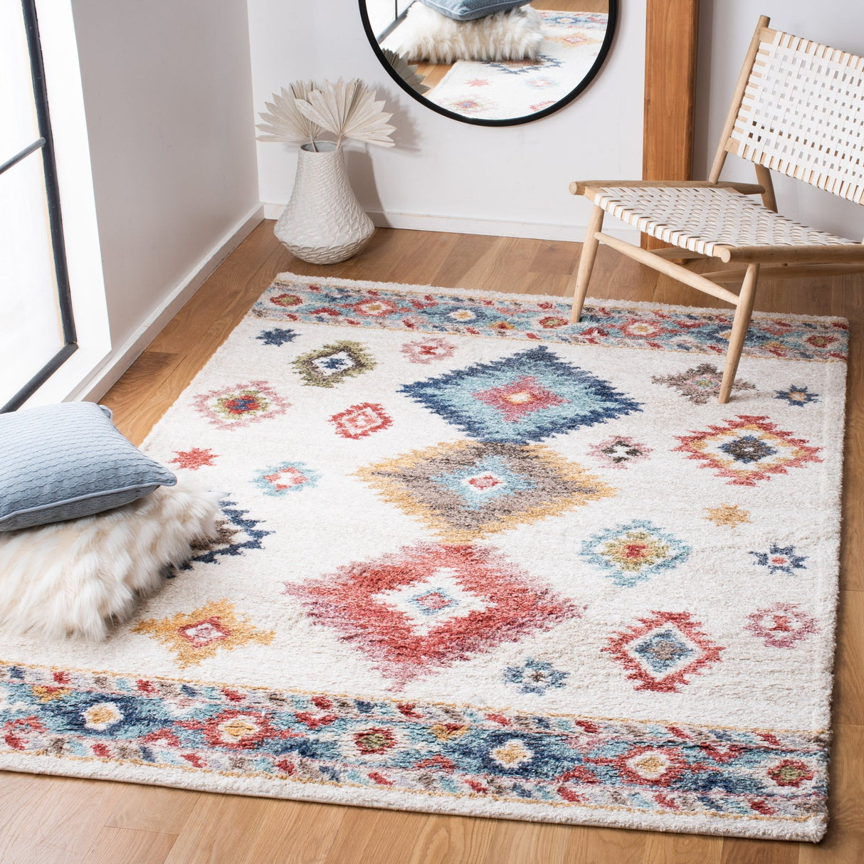 Safavieh Calista Cal142A Ivory/Blue Rugs - Safavieh - cal142a - 4