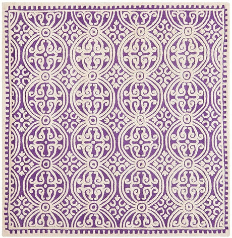 Safavieh Cambridge Cam123K Purple / Ivory Rugs - Safavieh - cam123k - 4sq