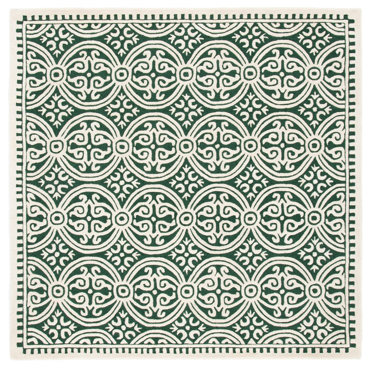 Safavieh Cambridge Cam123Y Dark Green/Ivory Rugs - Safavieh - cam123y - 6sq