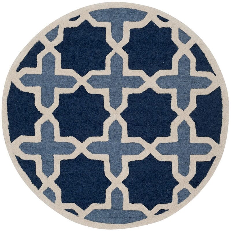 Safavieh Cambridge Cam127A Light Blue / Ivory Rugs - Safavieh - cam127a - 4r