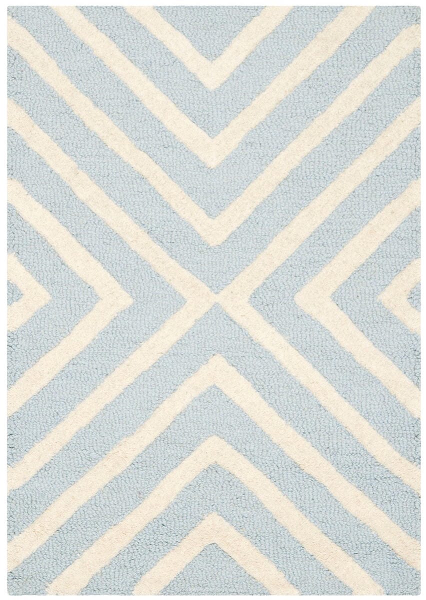 Safavieh Cambridge Cam129A Light Blue / Ivory Rugs - Safavieh - cam129a - 4r