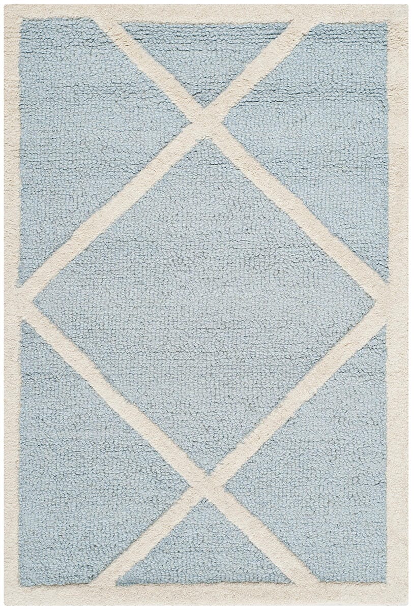 Safavieh Cambridge Cam136A Light Blue / Ivory Rugs - Safavieh - cam136a - 4r