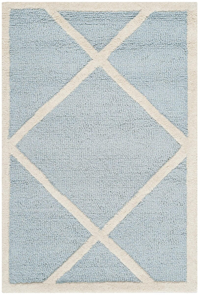 Safavieh Cambridge Cam136A Light Blue / Ivory Rugs - Safavieh - cam136a - 4r