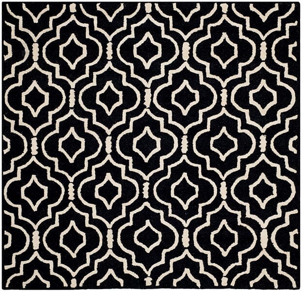 Safavieh Cambridge Cam141E Black / Ivory Rugs - Safavieh - cam141e - 6sq