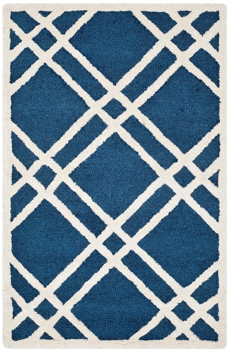 Safavieh Cambridge Cam142G Navy Blue / Ivory Rugs - Safavieh - cam142g - 6r