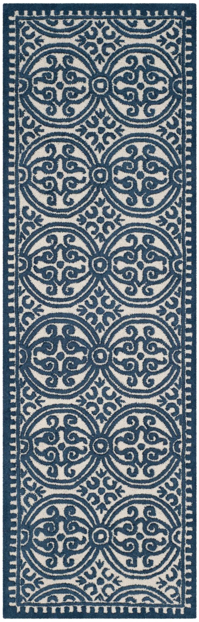 Safavieh Cambridge Cam232B Ivory/Navy Rug - Safavieh - cam232b - 26