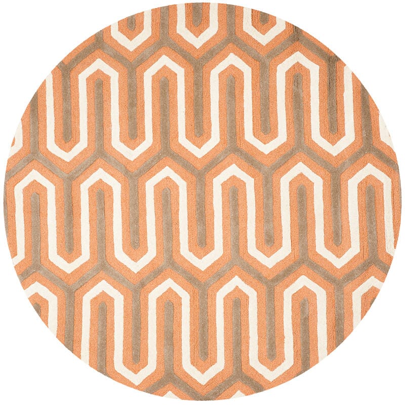 Safavieh Cambridge Cam351Y Orange / Grey Rugs - Safavieh - cam351y - 6r