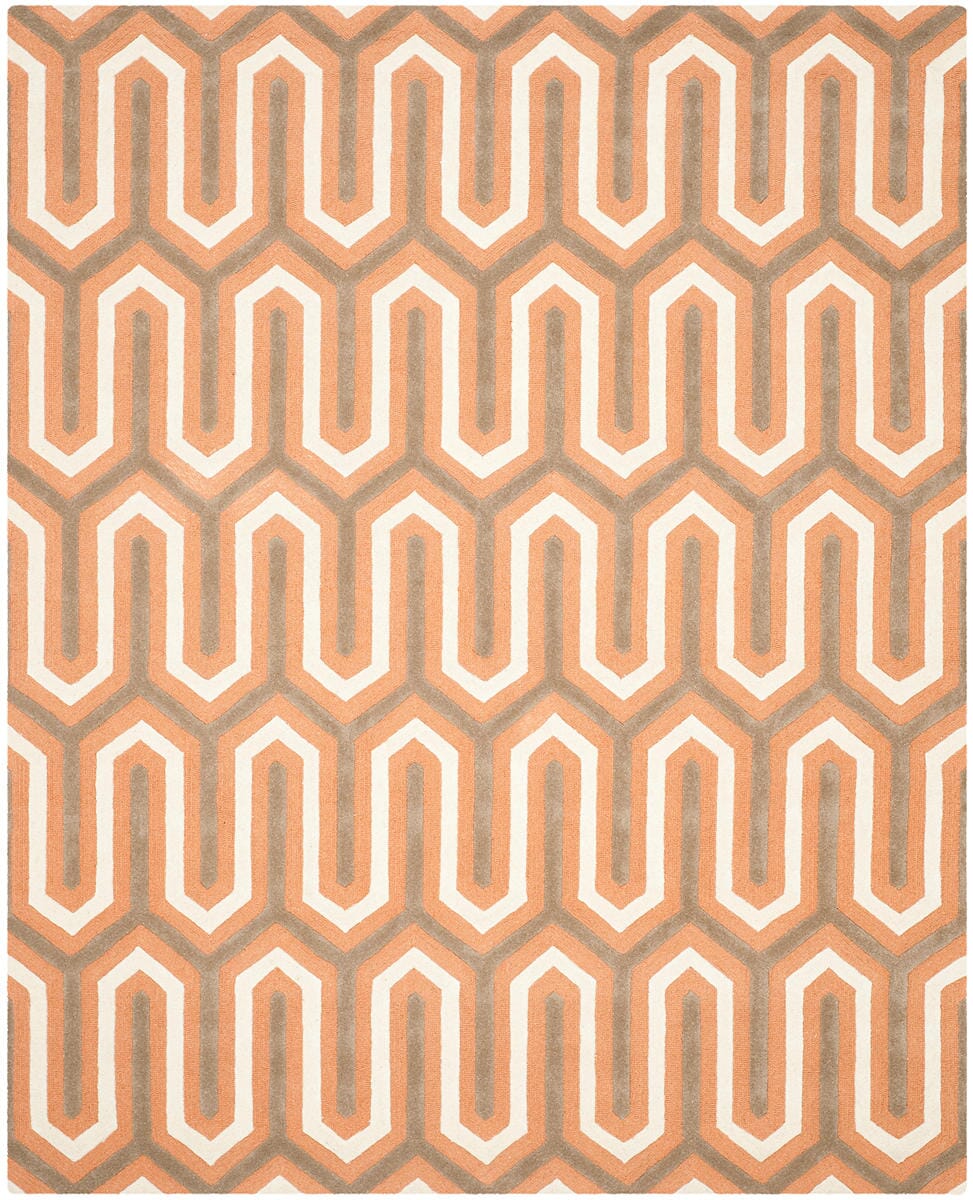 Safavieh Cambridge Cam351Y Orange / Grey Rugs - Safavieh - cam351y - 6r