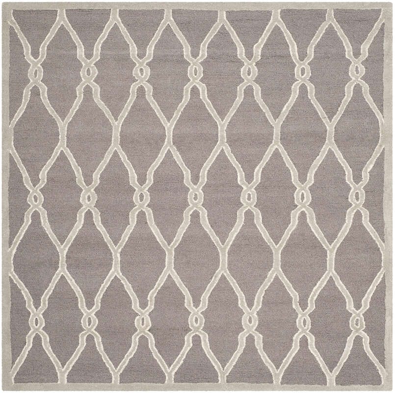 Safavieh Cambridge Cam352D Dark Grey / Ivory Rugs - Safavieh - cam352d - 8sq