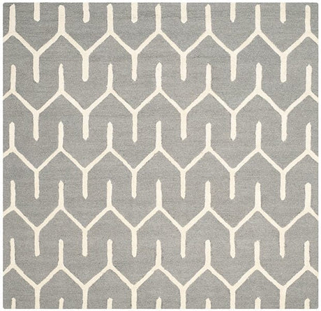 Safavieh Cambridge Cam720D Dark Grey / Ivory Rugs - Safavieh - cam720d - 6sq