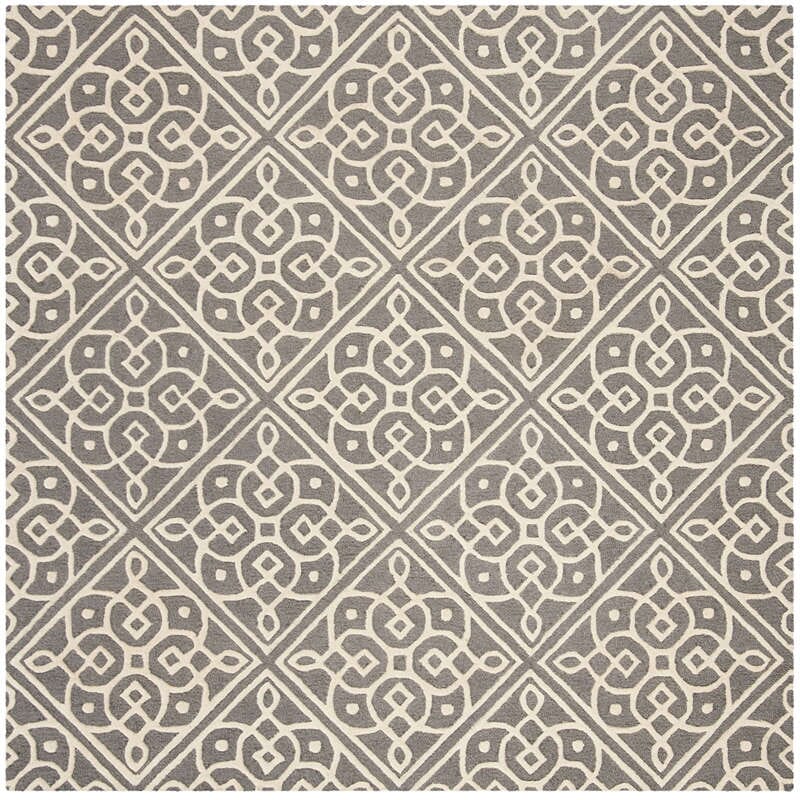 Safavieh Cambridge Cam731D Dark Grey / Ivory Rugs - Safavieh - cam731d - 6sq