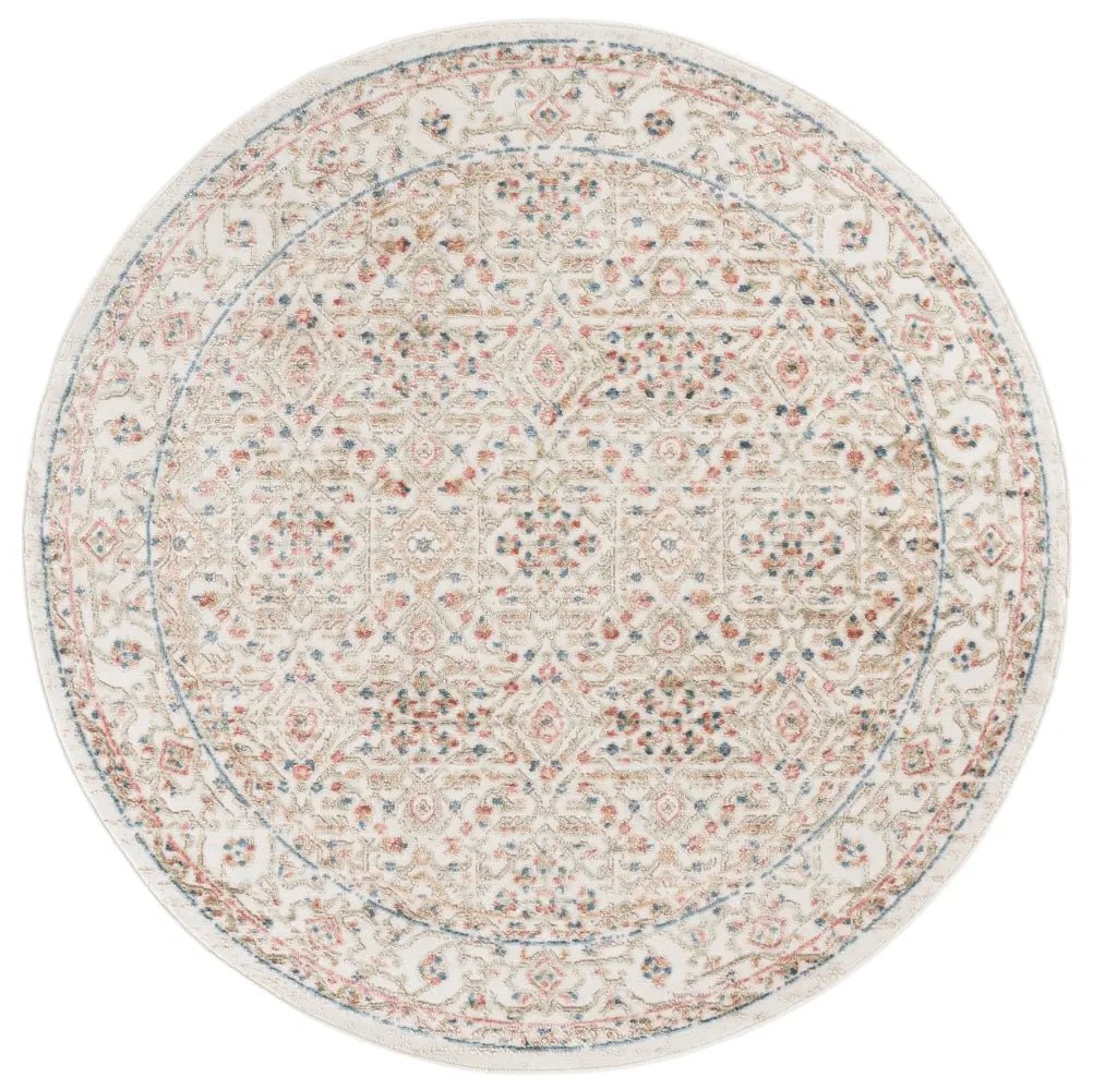 Safavieh Cameron 6'-7" x 6'-7" Rug in Ivory / Multi
