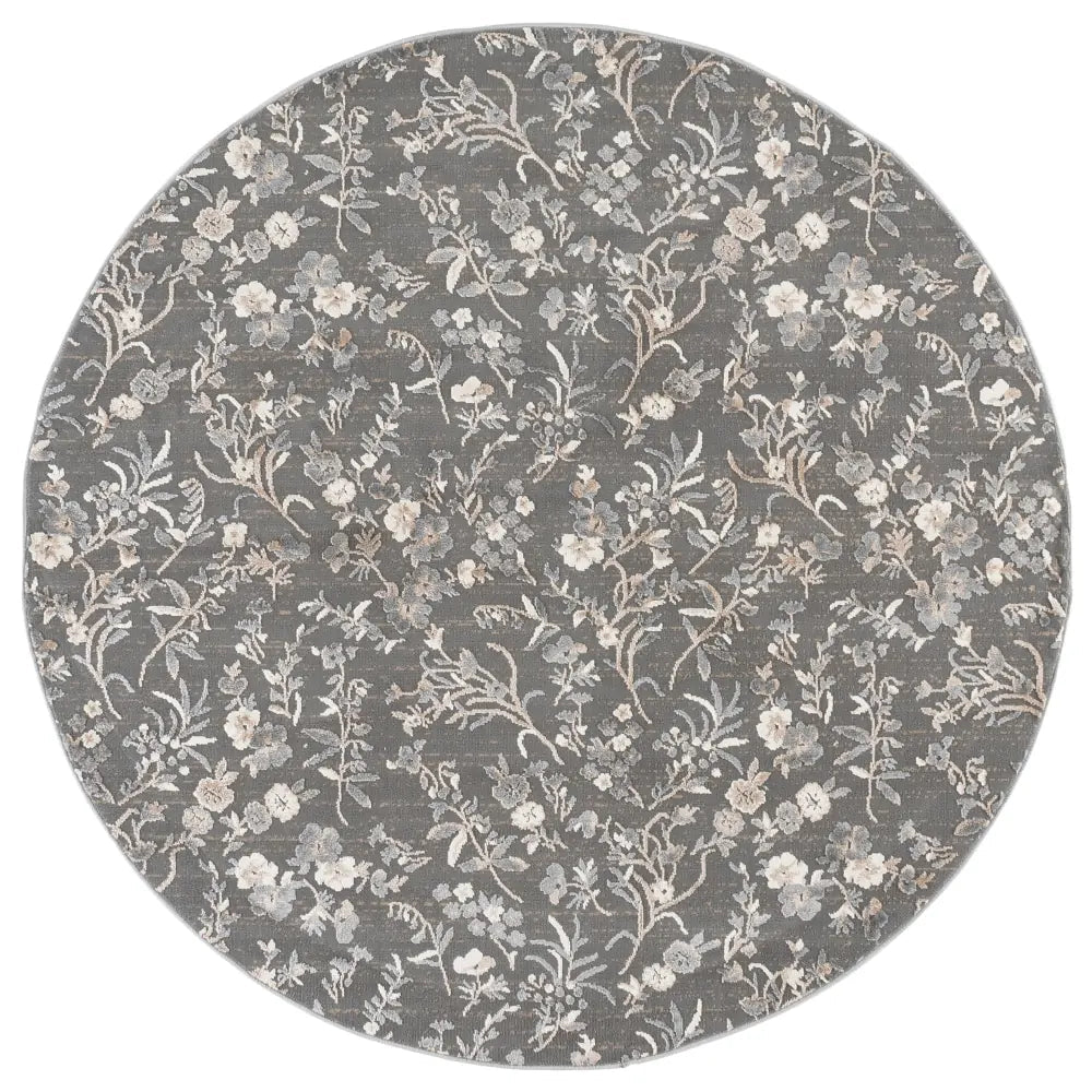 Safavieh Cameron 6'-7" x 6'-7" Rug in Grey / Ivory Beige