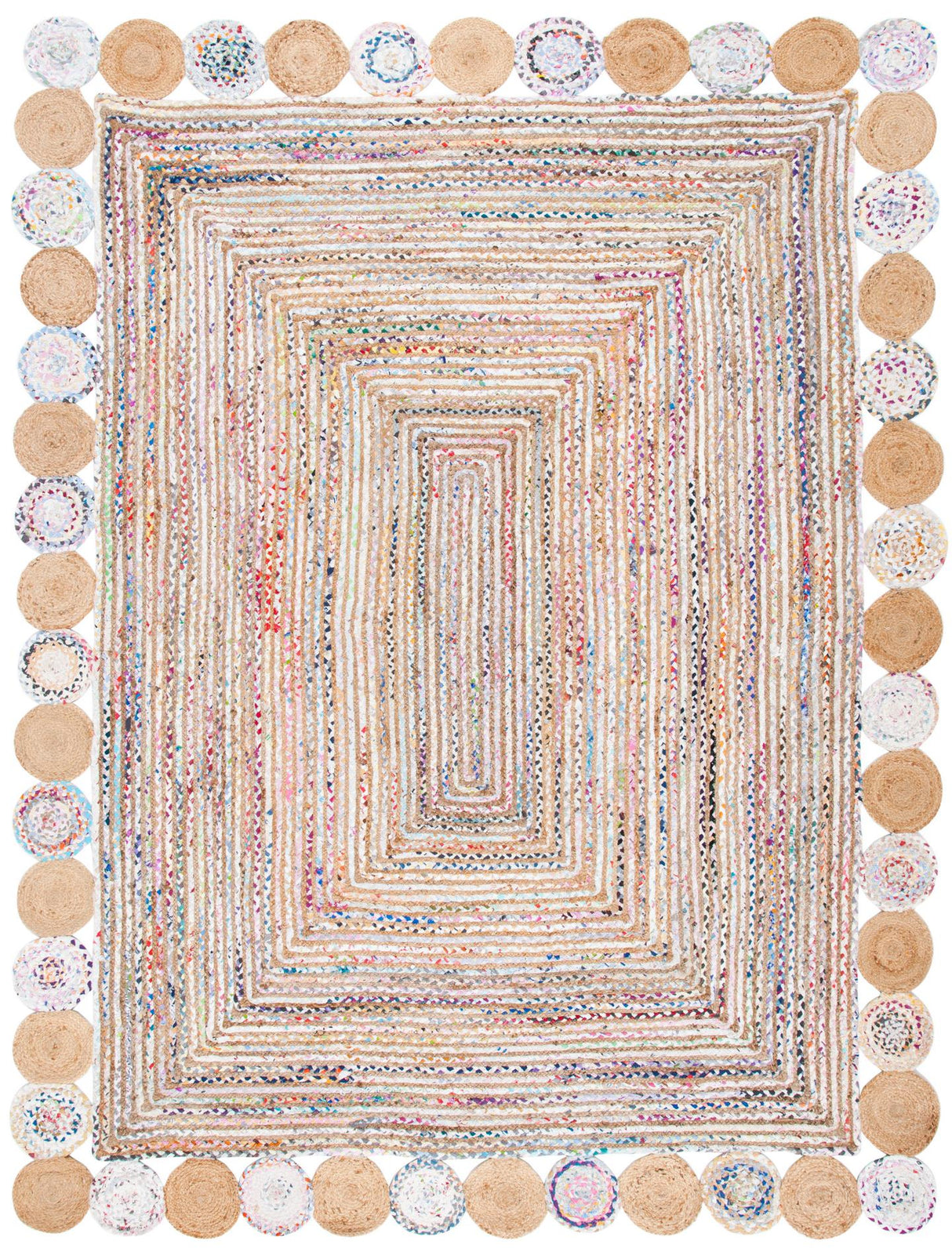 Safavieh Cape Cod Cap201B Beige/Multi Rug - Safavieh - cap201b - 3r