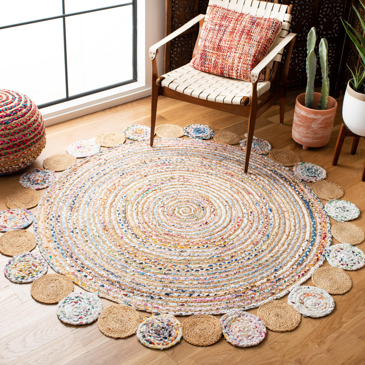Safavieh Cape Cod Cap201B Beige/Multi Rug - Safavieh - cap201b - 3r
