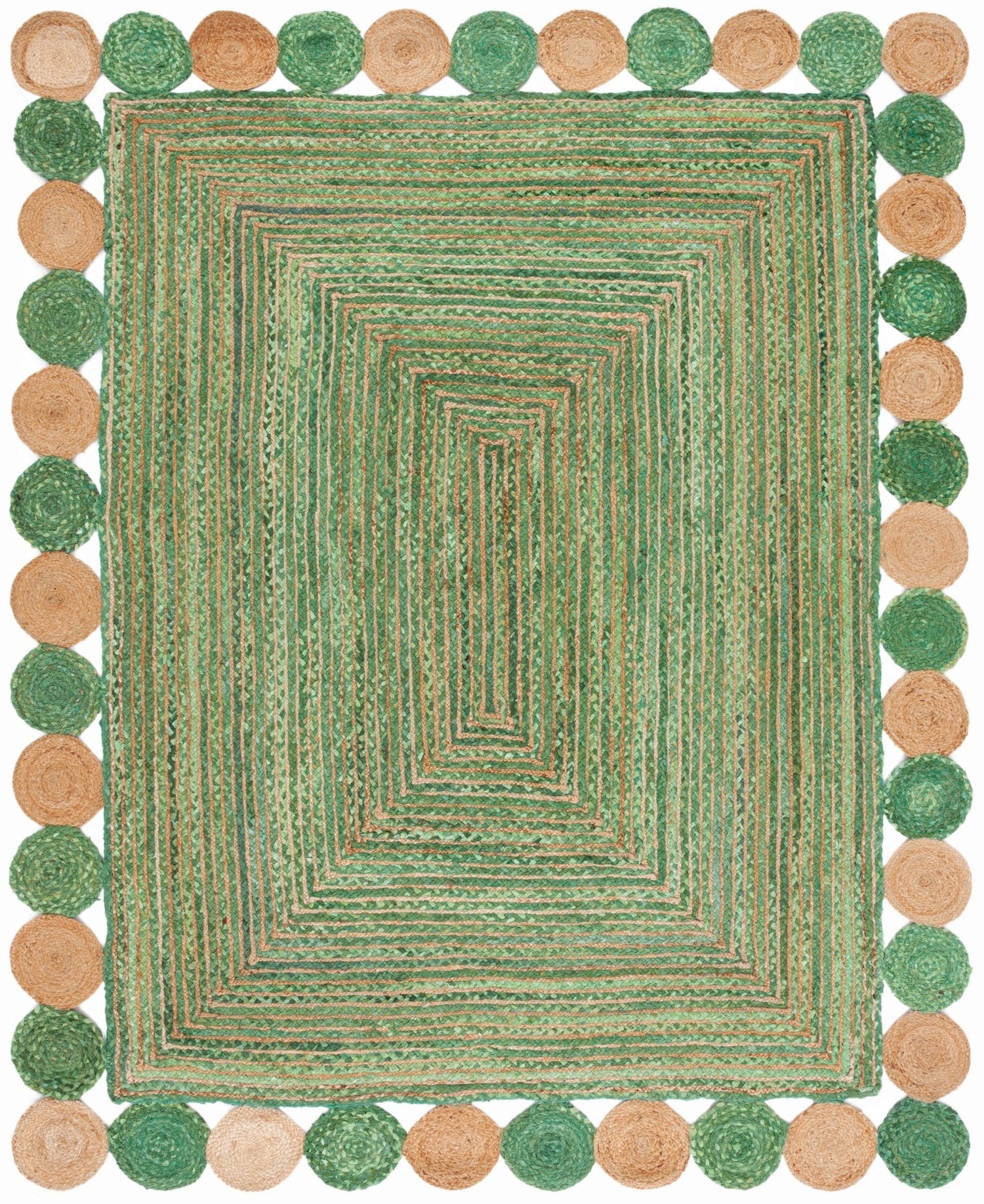 Safavieh Cape Cod Cap201Y Green/Natural Rug - Safavieh - cap201y - 4r