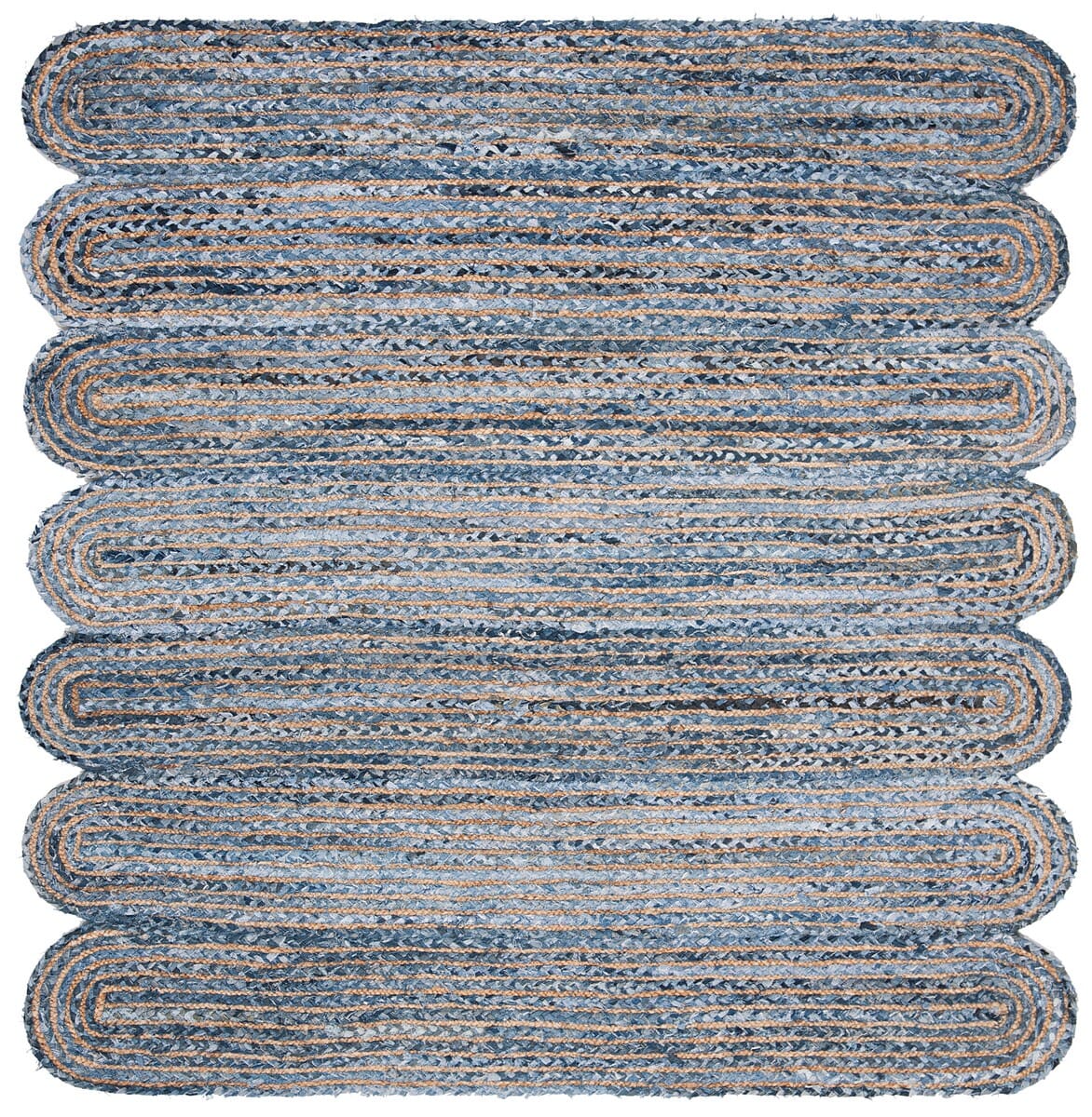 Safavieh Cape Cod Cap208L Blue / Natural Rugs - Safavieh - cap208l - 6sq