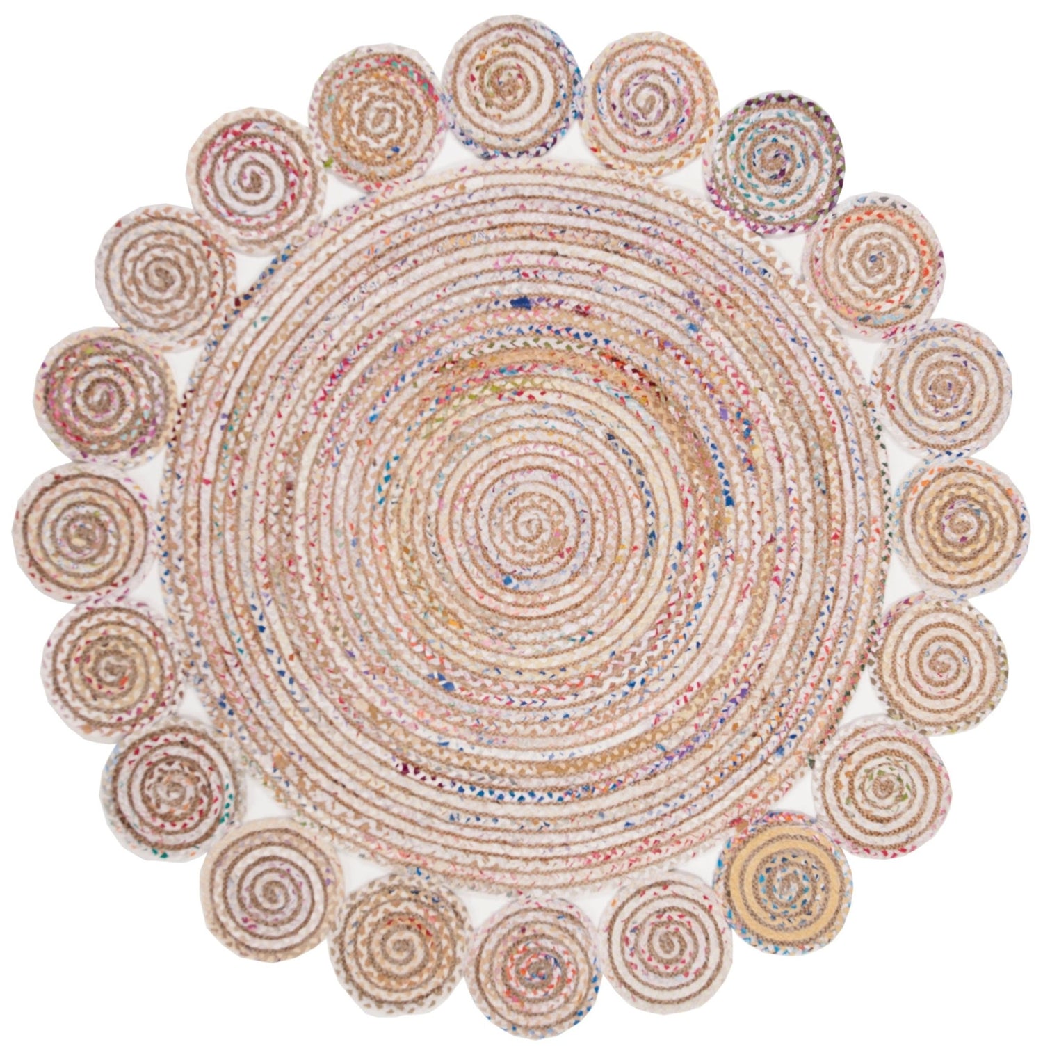Safavieh Cape Cod Cap211A Ivory/Multi Rugs - Safavieh - cap211a - 3r