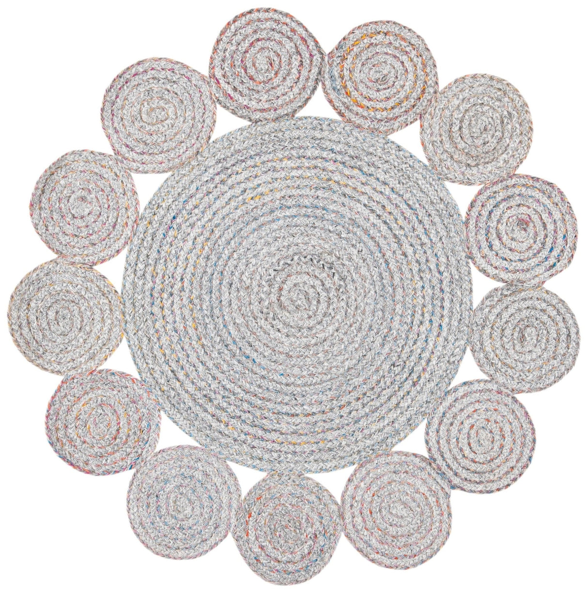 Safavieh Cape Cod Cap230F Grey/Pink Rugs - Safavieh - cap230f - 3r