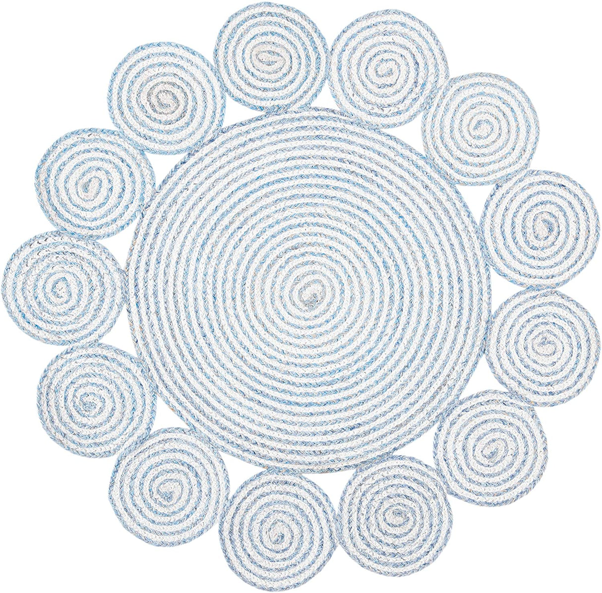 Safavieh Cape Cod Cap230M Blue/Ivory Rugs - Safavieh - cap230m - 3r