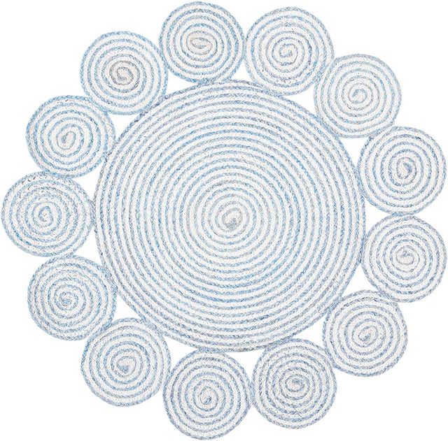 Safavieh Cape Cod Cap230M Blue/Ivory Rugs - Safavieh - cap230m - 3r