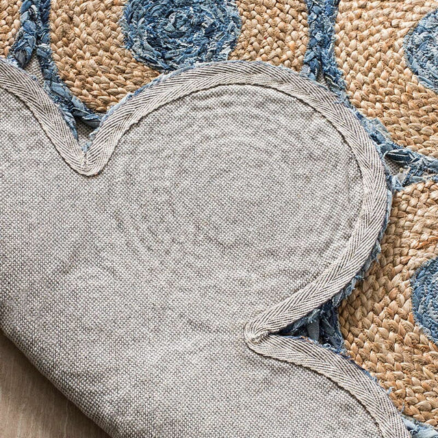 Safavieh Cape Cod Cap306M Blue / Natural Rugs - Safavieh - cap306m - 3
