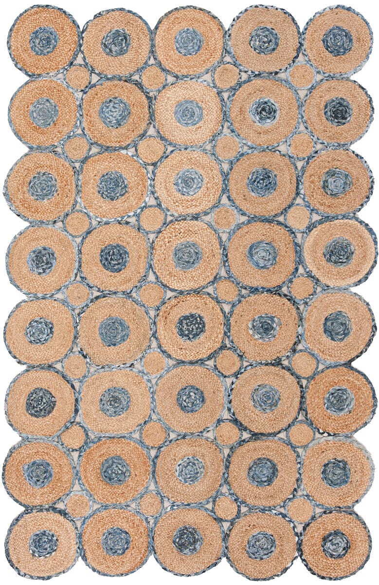 Safavieh Cape Cod Cap306M Blue / Natural Rugs - Safavieh - cap306m - 3