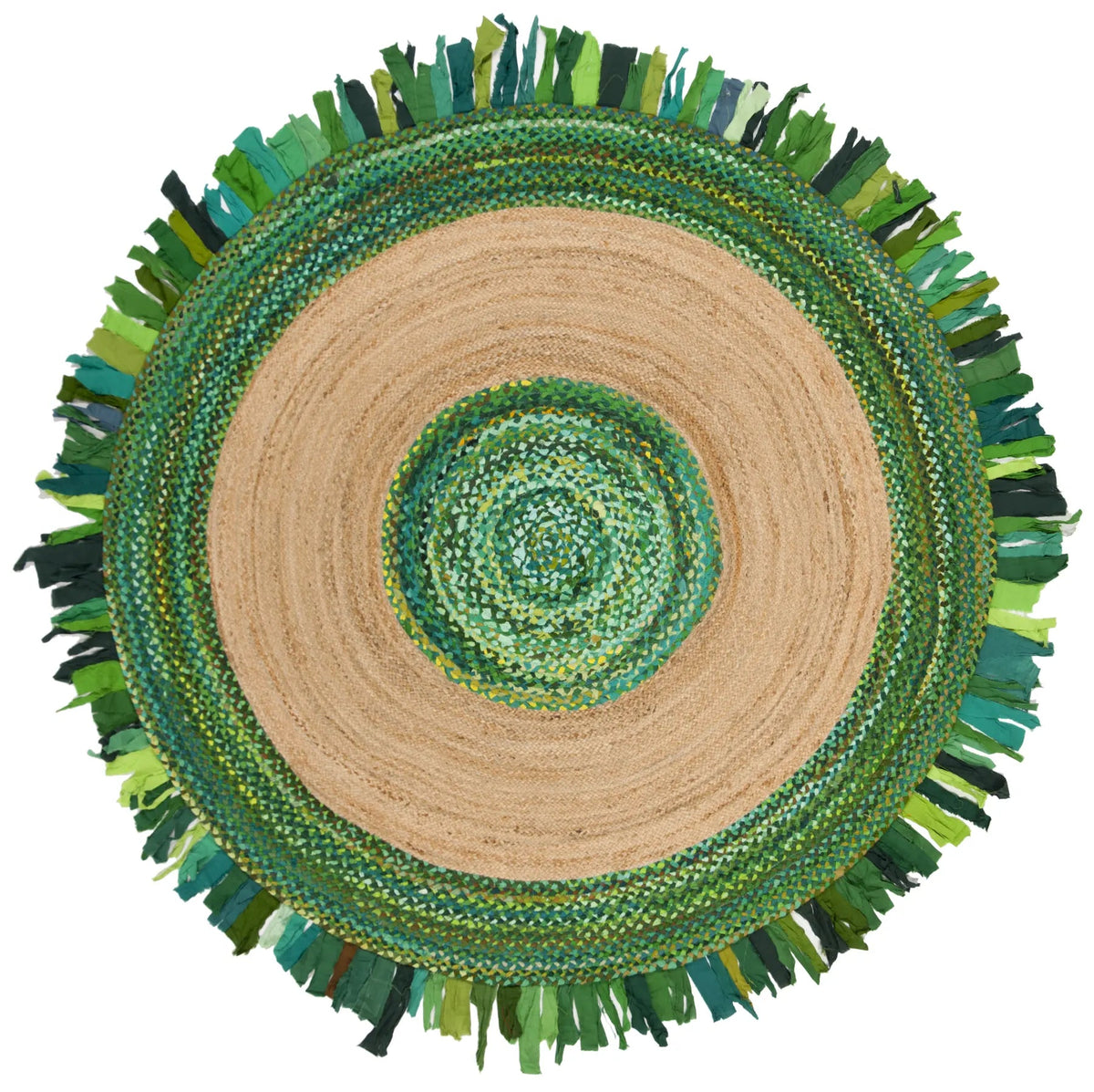 Safavieh Cape Cod 5'-0" x 5'-0" Rug in Green / Natural