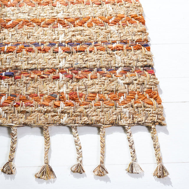 Safavieh Cape Cod Cap844P Orange/Natural Rugs - Safavieh - cap844p - 3