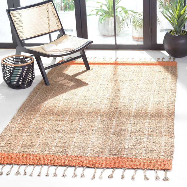 Safavieh Cape Cod Cap846P Orange/Natural Rugs - Safavieh - cap846p - 3