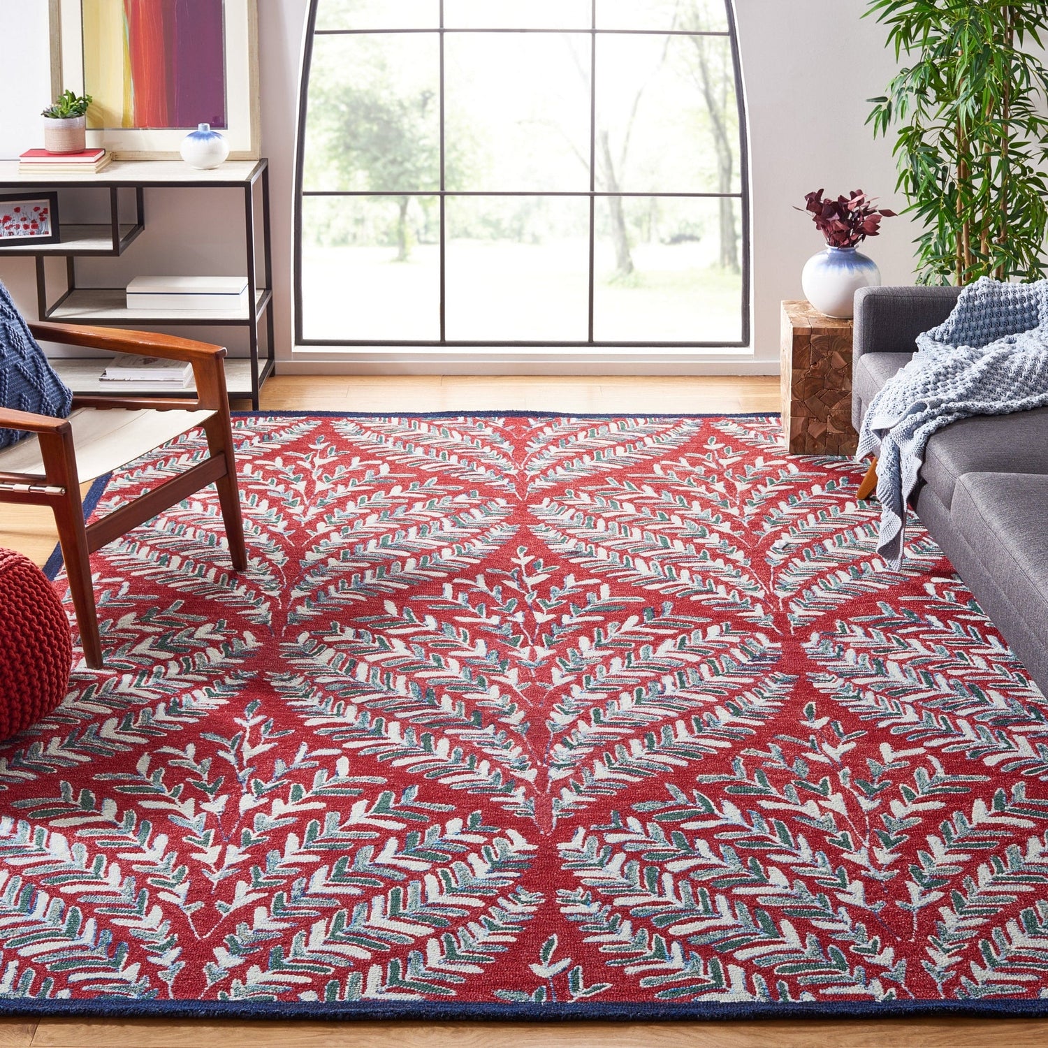 Safavieh Capri Cpr208Q Red/Green Rug - Safavieh - cpr208q - 5r