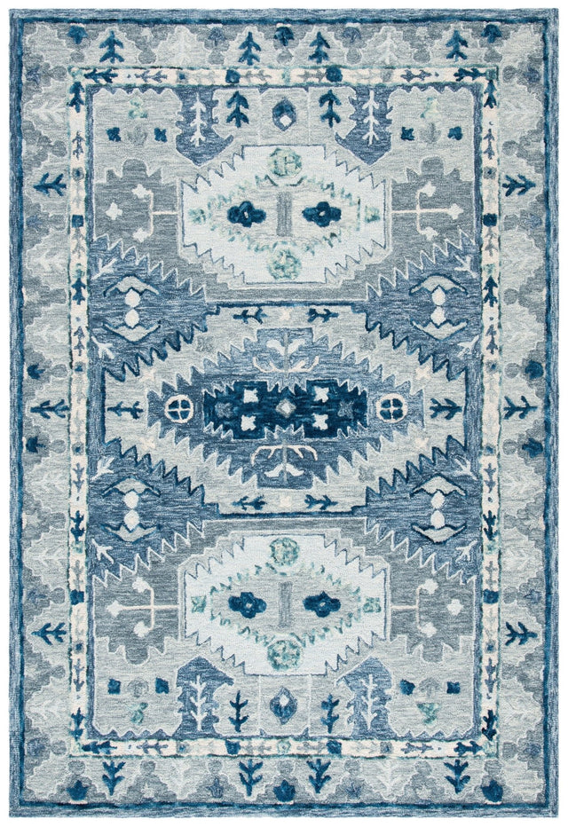 Safavieh Capri Cpr218M Blue/Grey Rugs - Safavieh - cpr218m - 3