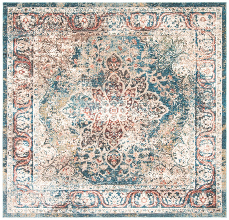 Safavieh Carlyle Cyl215J Turquoise/Ivory Rug - Safavieh - cyl215j - 7r
