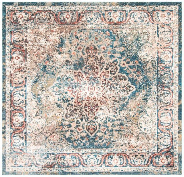 Safavieh Carlyle Cyl215J Turquoise/Ivory Rug - Safavieh - cyl215j - 7r