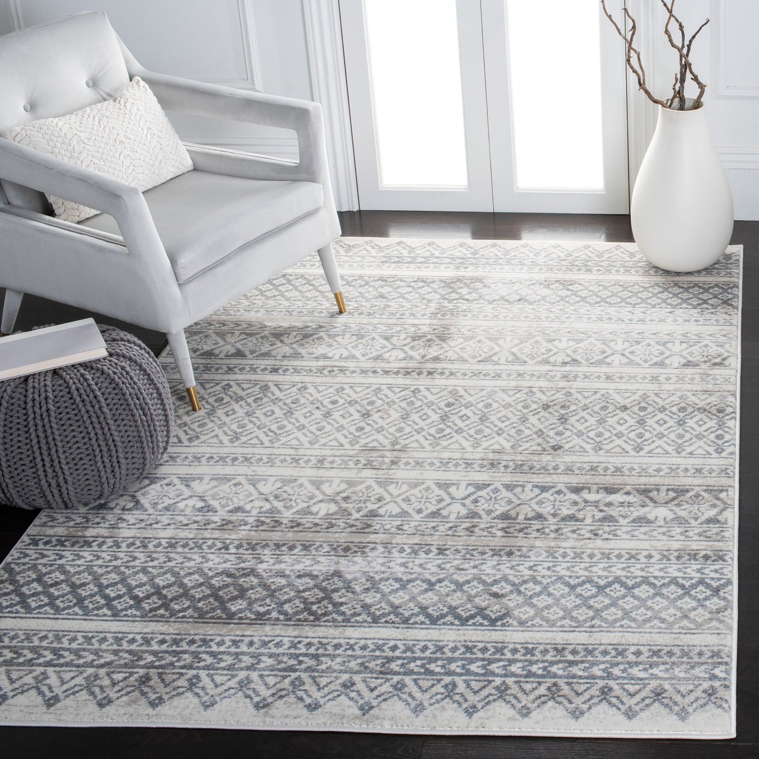 Safavieh Carnegie Cng619F Ivory/Grey Rugs - Safavieh - cng619f - 3
